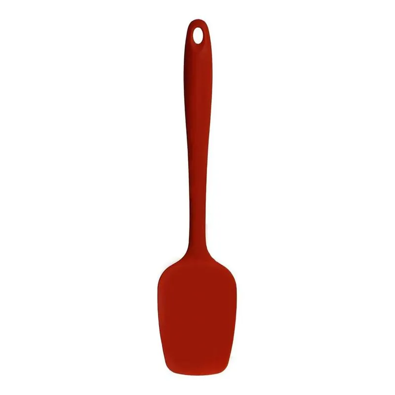 10x Espátula Colher Silicone Reta Pão Duro Cozinha 27cm Cor