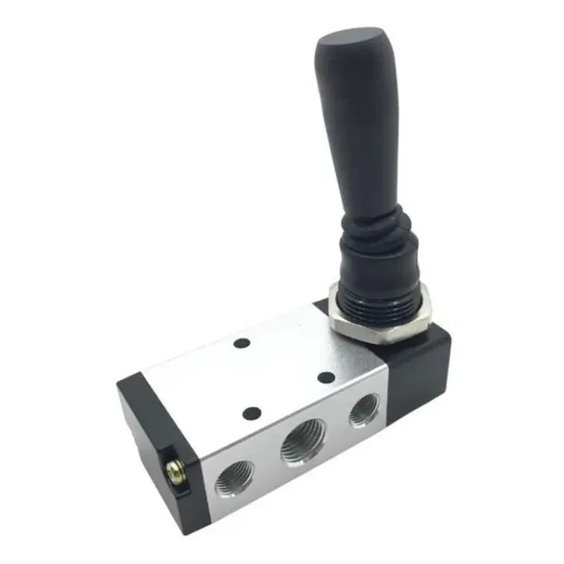 10x Válvula Pneumática 5/2 Vias Alavanca Trava 1/4 Bsp