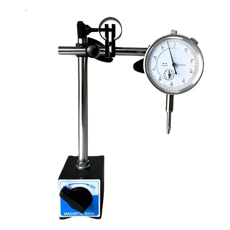 5x Relógio Comparador Analógico Tsbtools 60 Kgf Com Base