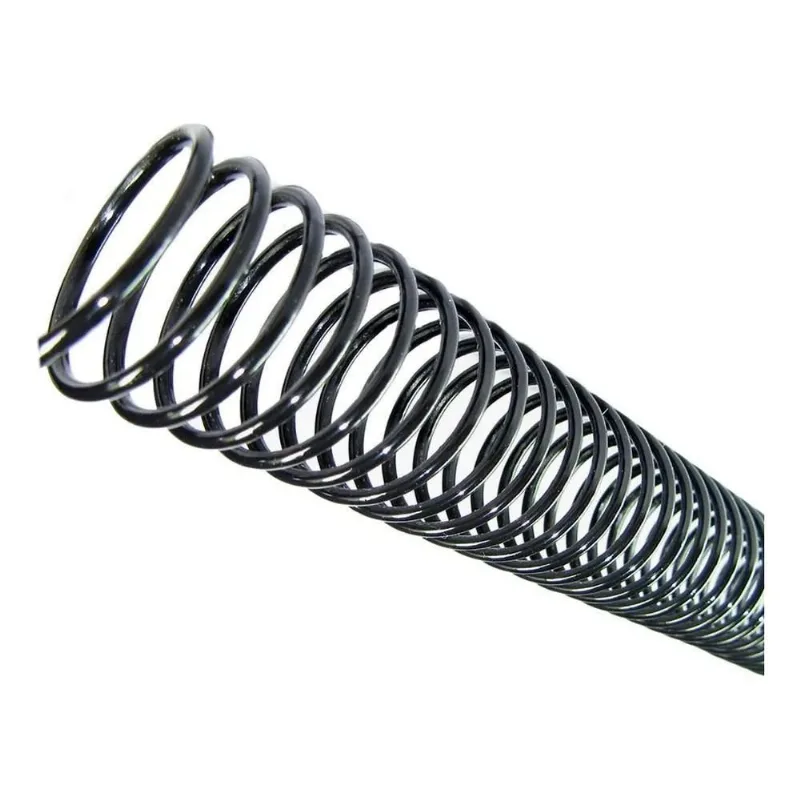 3x Espiral Para Encadernação Preto 07mm Para 25 Folhas A4 10