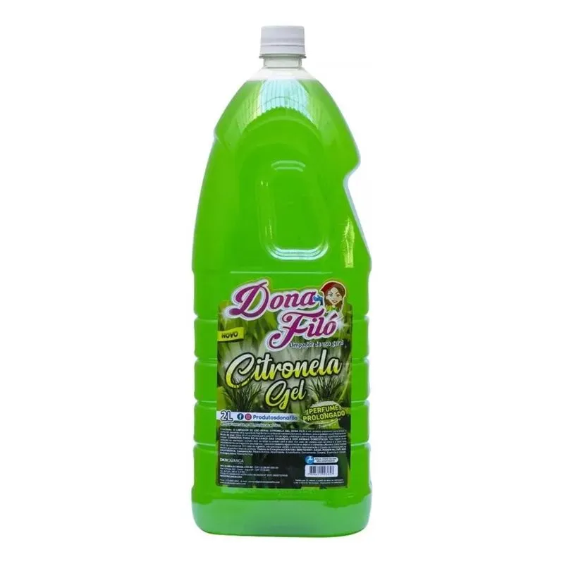 5x Limpador Citronela Concentrado Perfumado Dona Filo 2 Li