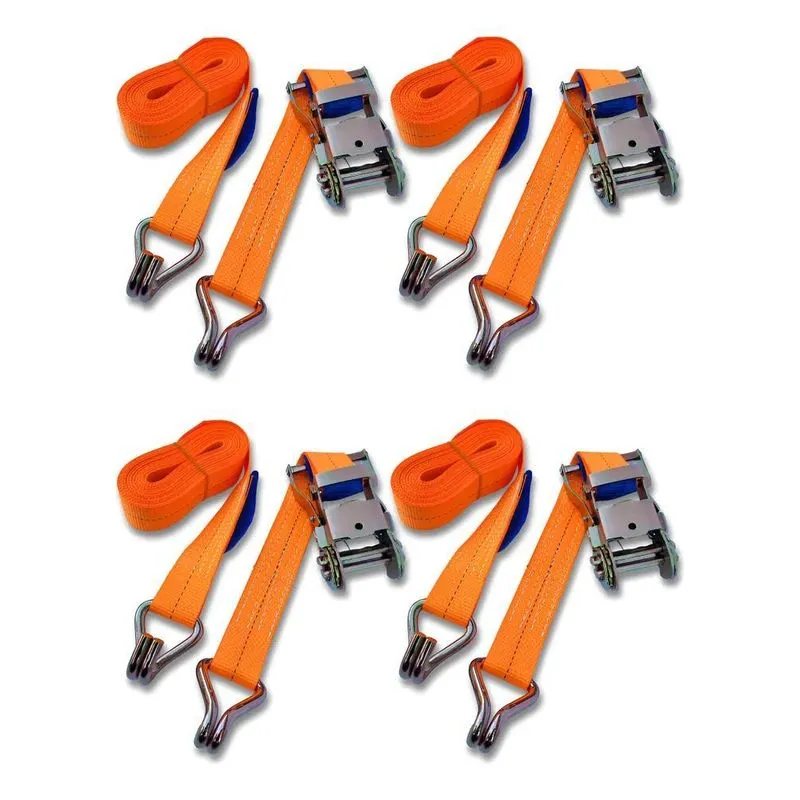 4x Kit Cinta Catraca 1,5ton Amarração Carga Caminhão Carreta