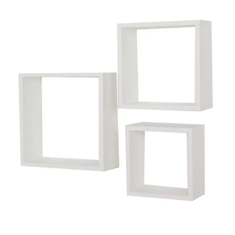 Trio Nicho Branco Tx Mdf Decorativo 30/25/20 Quartos Salas
