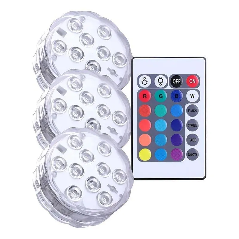 2x 3un Led Vasos Plantas Tanque Peixes Lago Festa Casamento