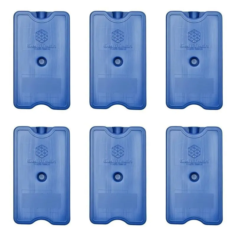 3x Placa Gelo-x Gel Reutilizável Kit Com 6 Unid 17x10x3cm Ge