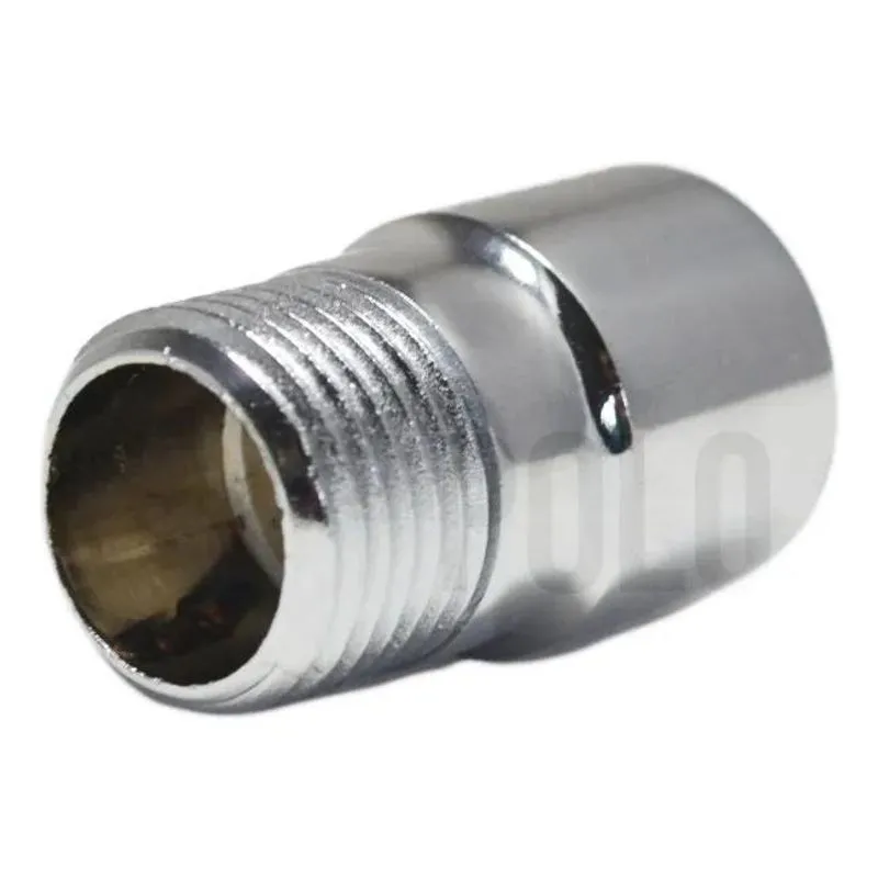3x Extensor 1/2 Cromado Prolongador Curto Torneira Chuveiro
