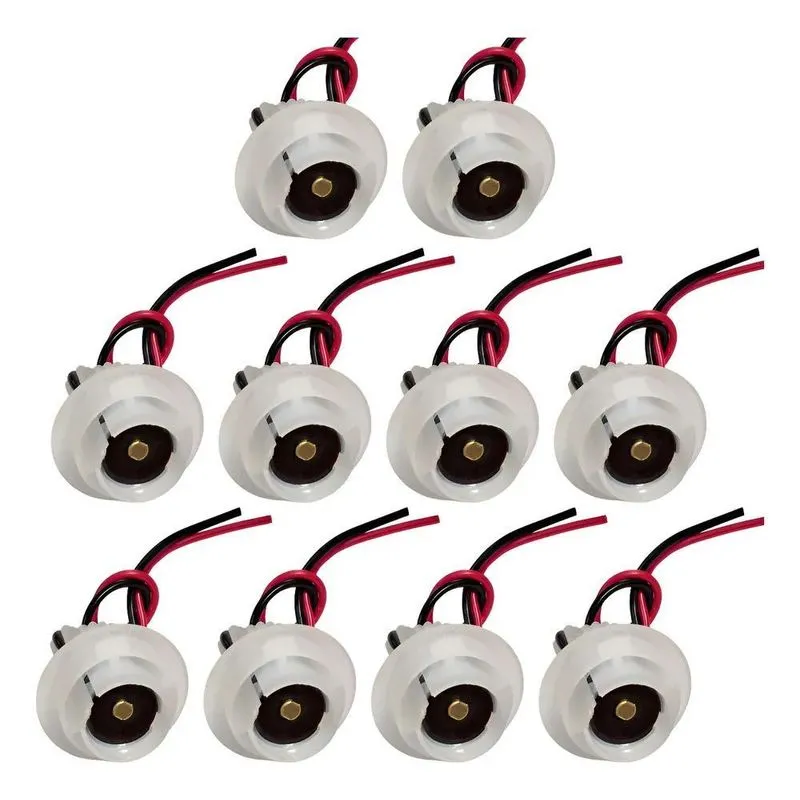 Kit 10 Soquete Para Lampada Ba15s 1 Polo Ba15s P21w