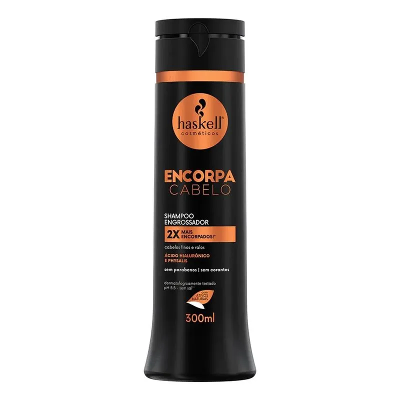 2x Shampoo Haskell Encorpa Cabelo 300ml