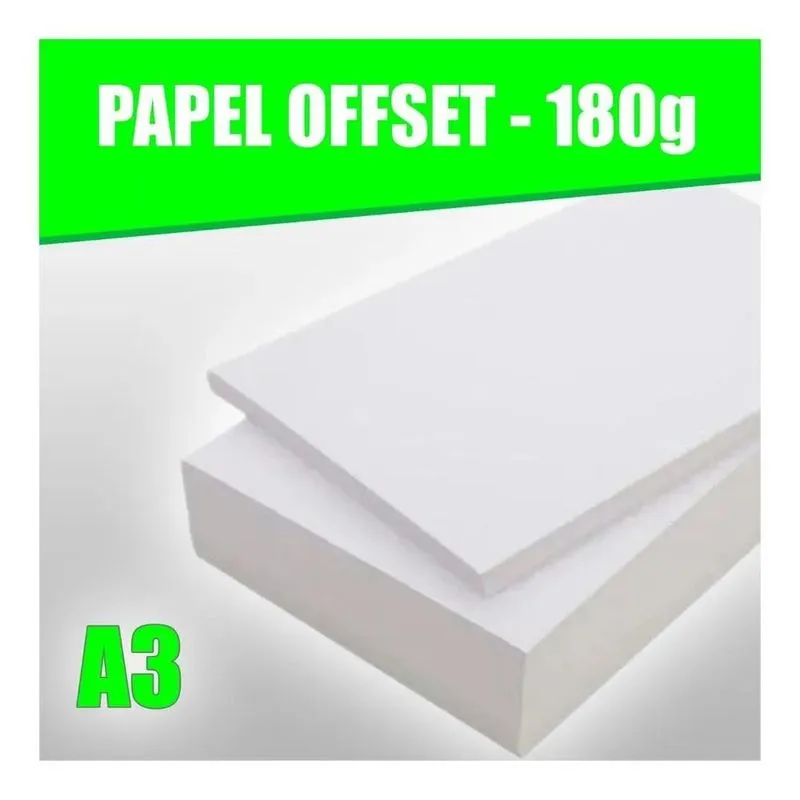 5x Chambril A3 Offset De 125 Folhas De 180g Branco Por Unida