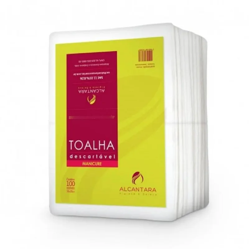 3x Toalha Descartável Para Manicure 100 Unidades