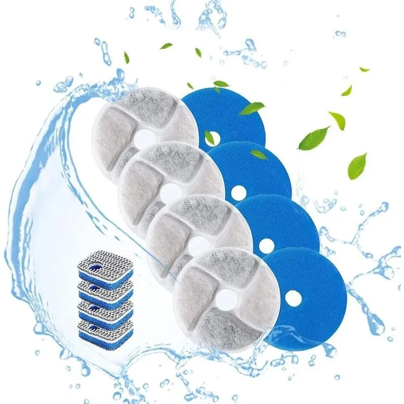 Refil Filtro Duplo Do Bebedouro Fonte Inox Para Pets Branco