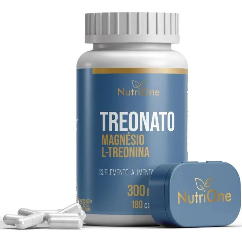 5x Magnésio L-treonato Quelato 180 Cápsulas - Nutrione