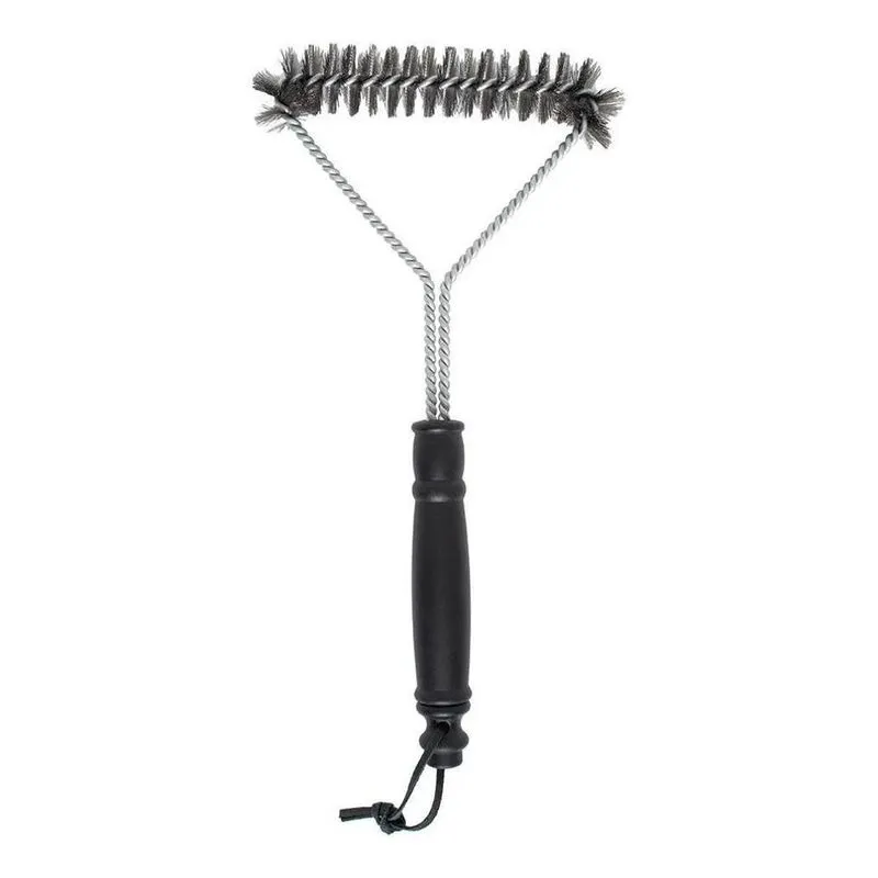 10x Escova Limpa Grelha 3 Lados Com Cerdas De Aço Mimo Styl