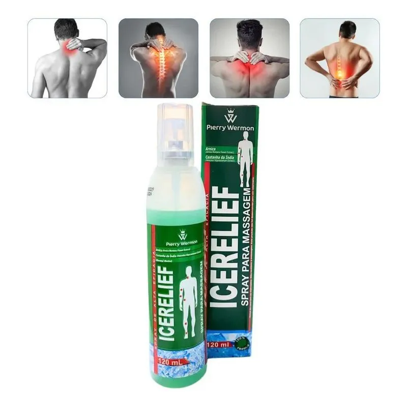 5x 6 Massageador Icerelief 120ml Alta Eficácia