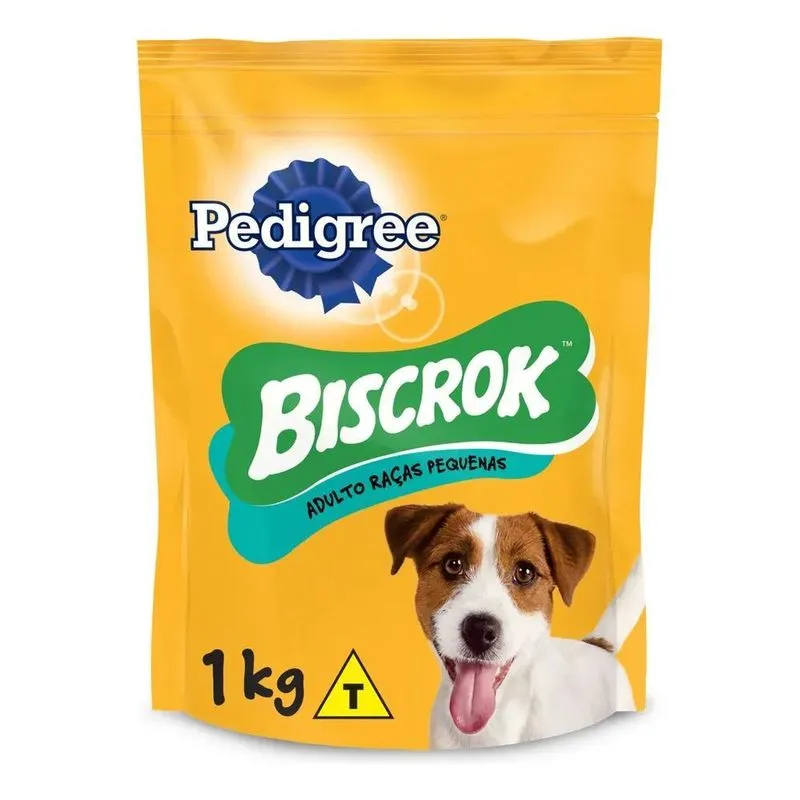 5x Petisco Para Cães Adultos Raças Pequenas Leite Pedigree B