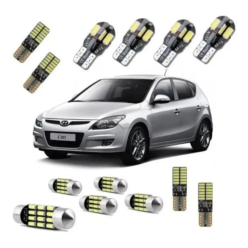 2x Kit Lampadas Led Premium I30 Pingo Teto Placa Ré Torpedo