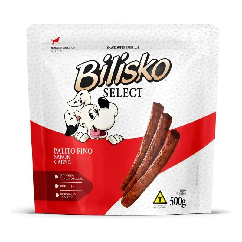 Petisco Para Cães Palito Sabor Carne 500g Bilisko Full