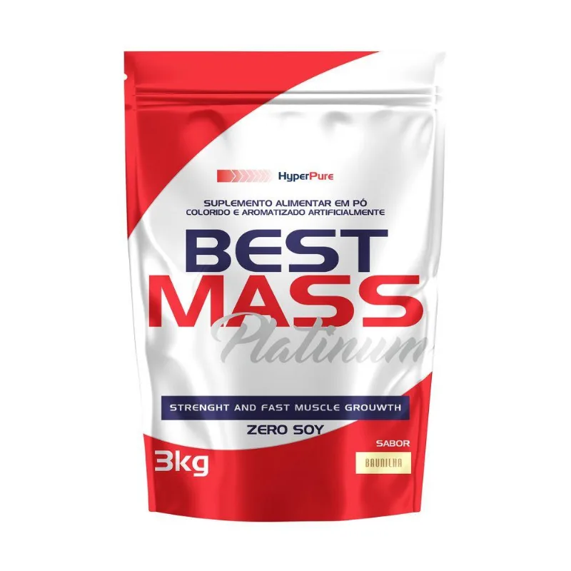 Hipercalórico Best Mass 72k Refil 3 Kg Baunilha Hyperpure