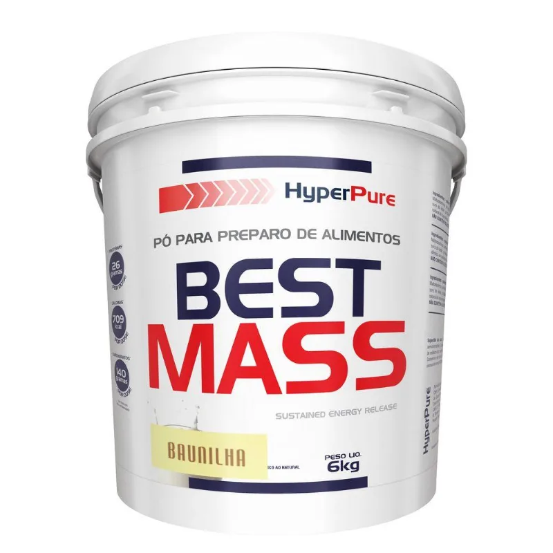Hipercalórico Best Mass 6kg Baunilha Hyperpure
