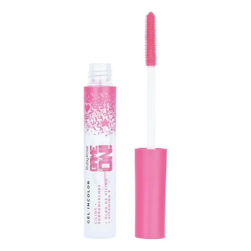 3x Gel Incolor Para Cílios E Sobrancelhas Game On - Ruby Ros