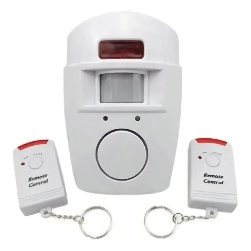 Alarme Sem Fio Residencial Sensor Sirene + 2 Controles 9602