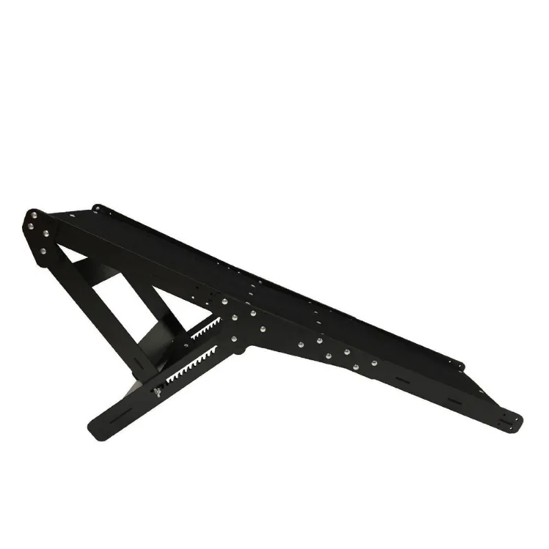 Rampa Pet Ajustável Com Carpete 65cm Preta Carpete Preto