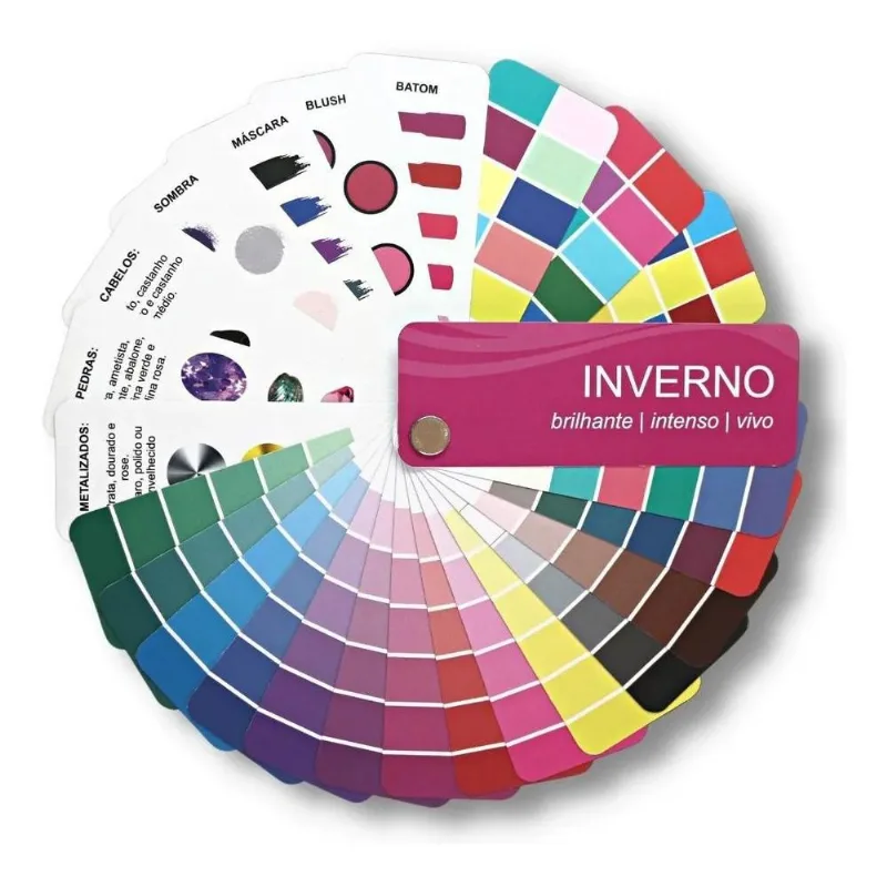 3x Cartela De Cores (mini) Coloraçãopessoal - Inverno Brilha