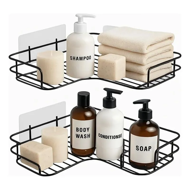3x Vittak Kit 2 Porta Shampoo Sabonete Suporte De Canto Pare