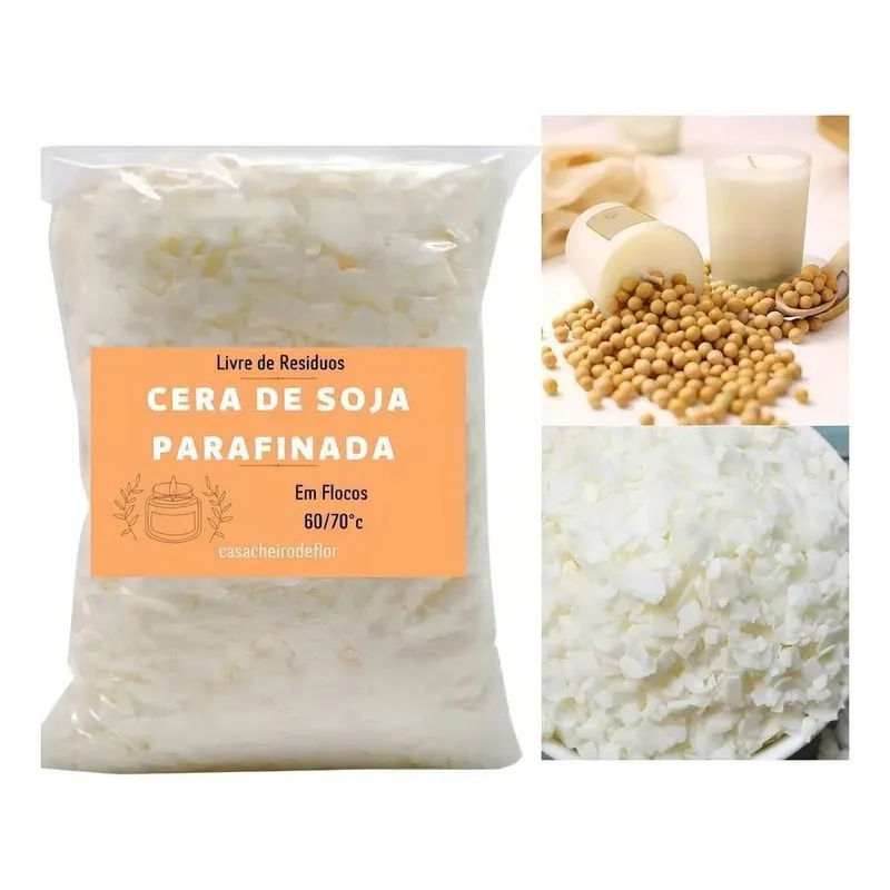 3x 2kg Parafina De Cera De Soja Ecomix Para Velas Artesanais
