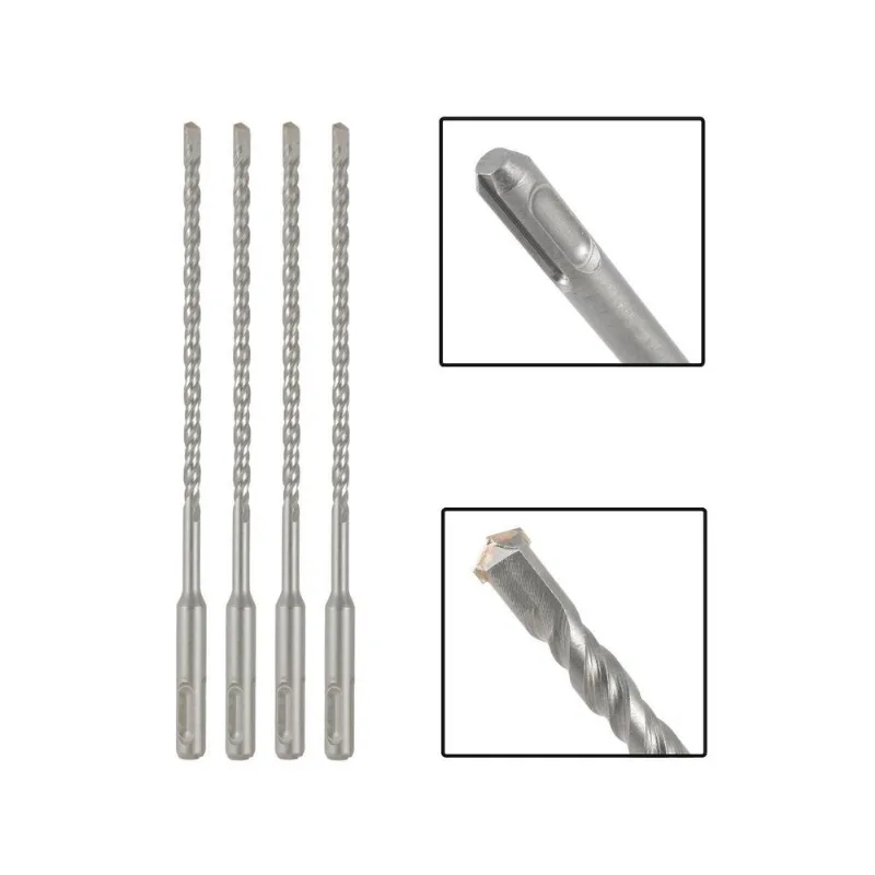 Jogo 4 Brocas Sds Plus 5X110 Mm Aço Carbono Tungstênio