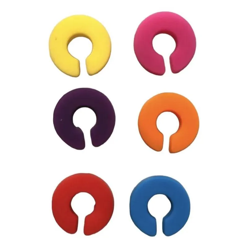 Kit Com 6 Marcadores Para Copos E Taças De Silicone