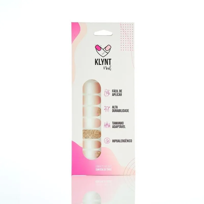 Esmalte Adesivo Cheers Com 20 Adesivos Klynt Nail Original