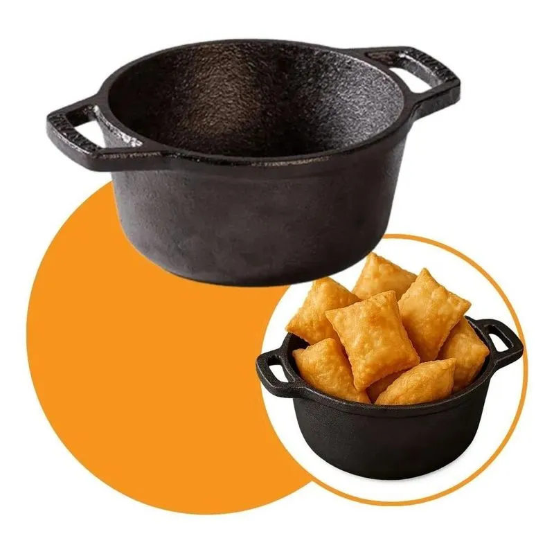 Cumbuca Malga De Ferro Fundido Servir Porções 320ml 10cm Pre