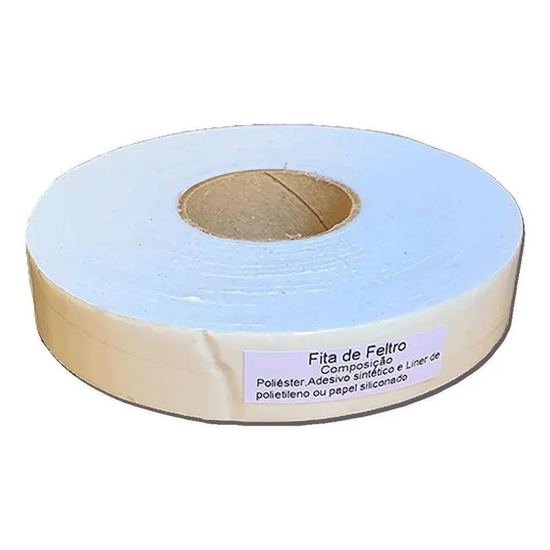 Veda Fresta Fita Feltro Adesivo Branco Vedação Janela Porta