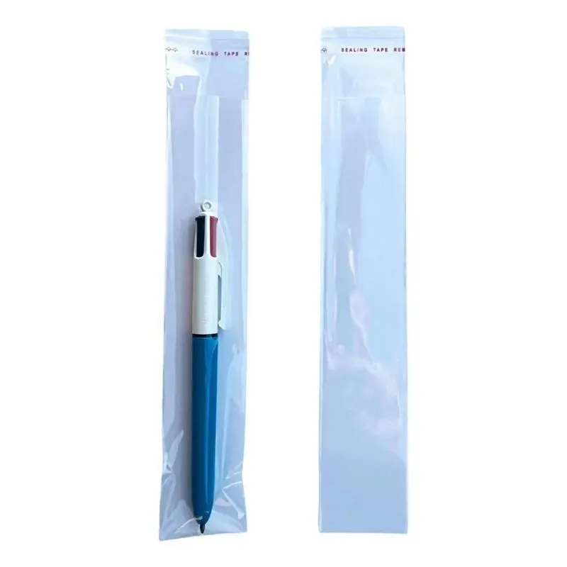 Saquinho Embalar Caneta 4x20 + Aba Adesiva Com Cola 100 Un