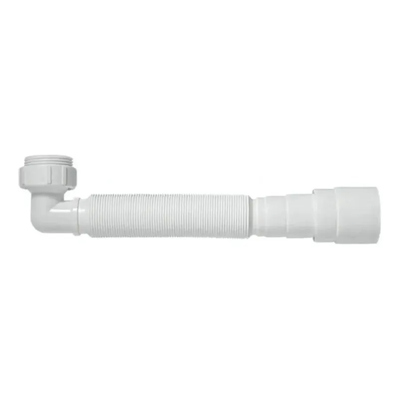 2x Sifão Tubo Extensivo Com Joelho 90 Graus De 1.1/2 Blukit