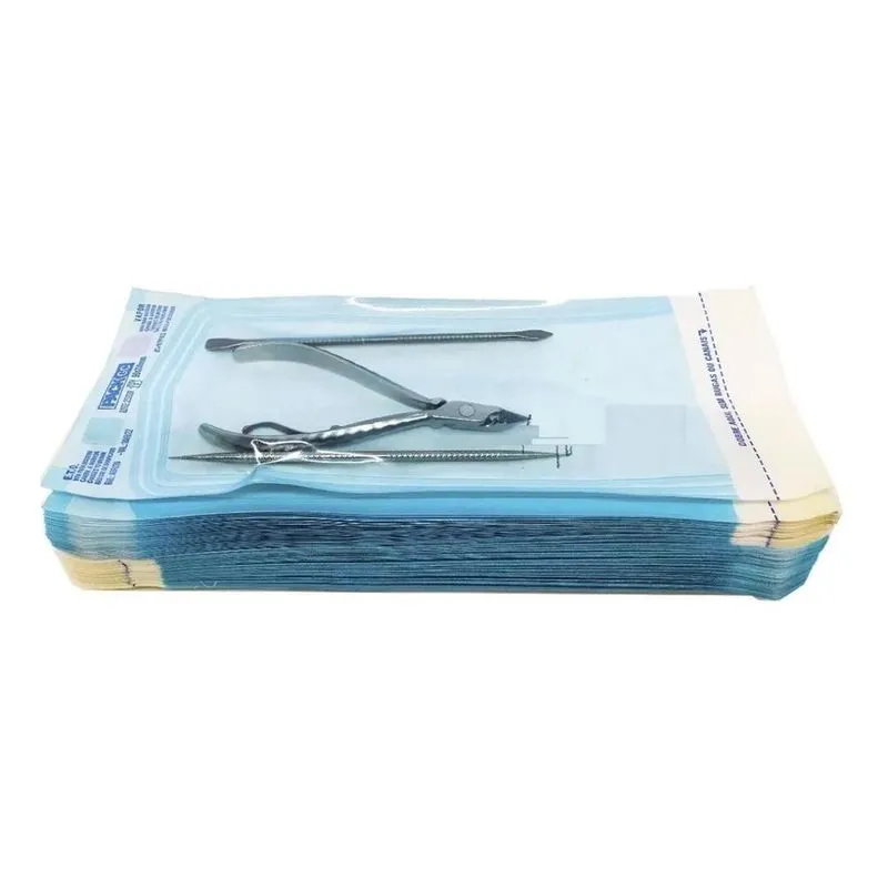 10x 300 Envelopes Para Esterilização Alicate Autoclave 9cm X