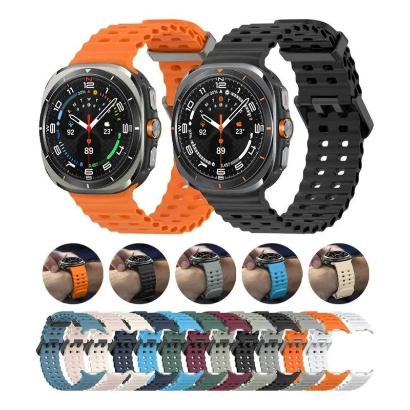 10x Pulseira Silicone Compatível Com Galaxy Watch Ultra Sam