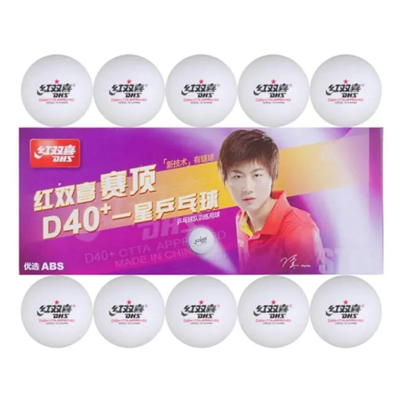 10x Bolas Dhs Plastico 40+ Tenis De Mesa Ittf 10 Bolas