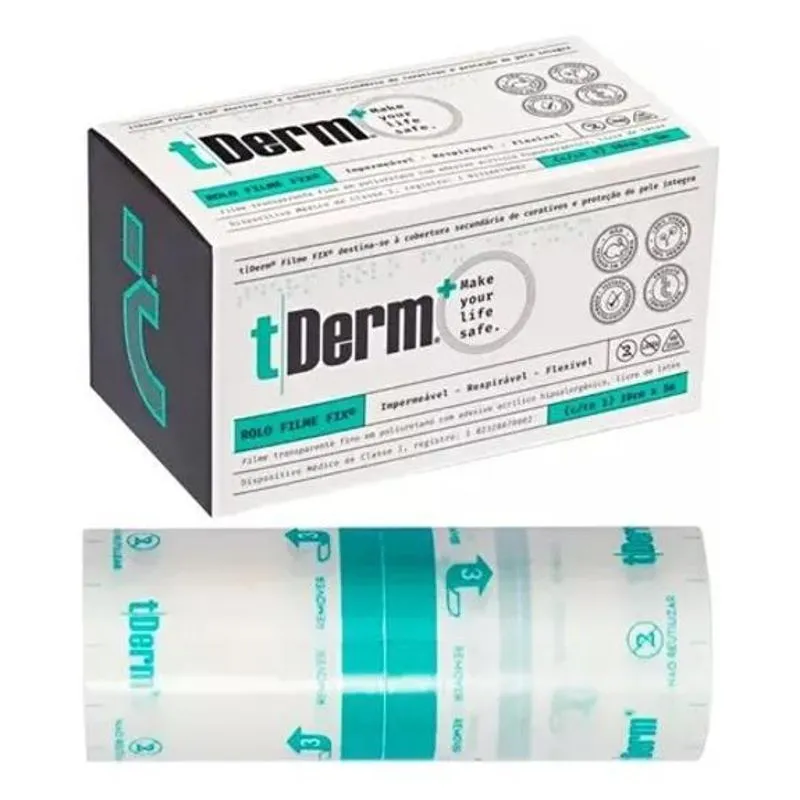 2x Rolo De Filme Para Tatuagem Tropical Derm After Care Fix