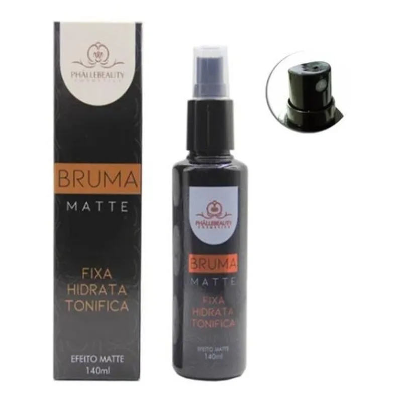 Bruma Matte Fixadora Maquiagem Phallebeauty Hidrata Tonifica