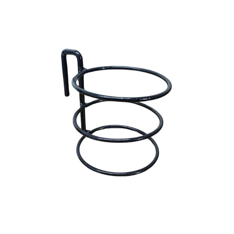Porta Secador Cabelos Profissional 3 Argolas Preto Carrinho