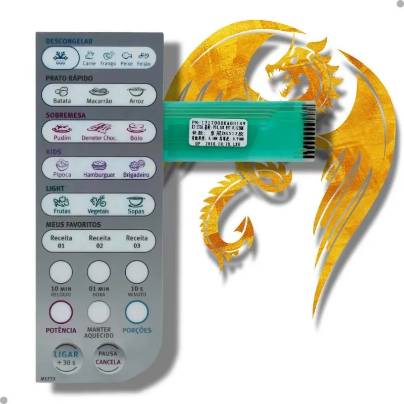 Membrana Electrolux Mef33 Teclado De Microondas