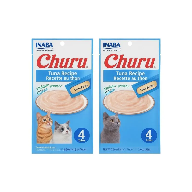 Kit 2 Petisco Cremoso Churu Atum Para Gatos 56g