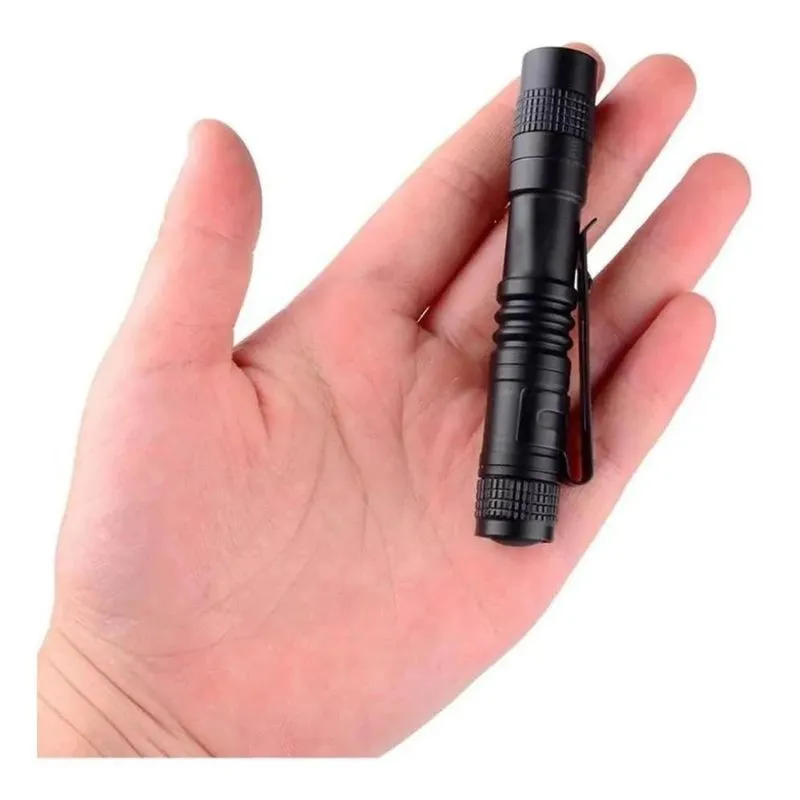 10x Super Lanterninha De Alumínio Led Pequena De Bolso Prát
