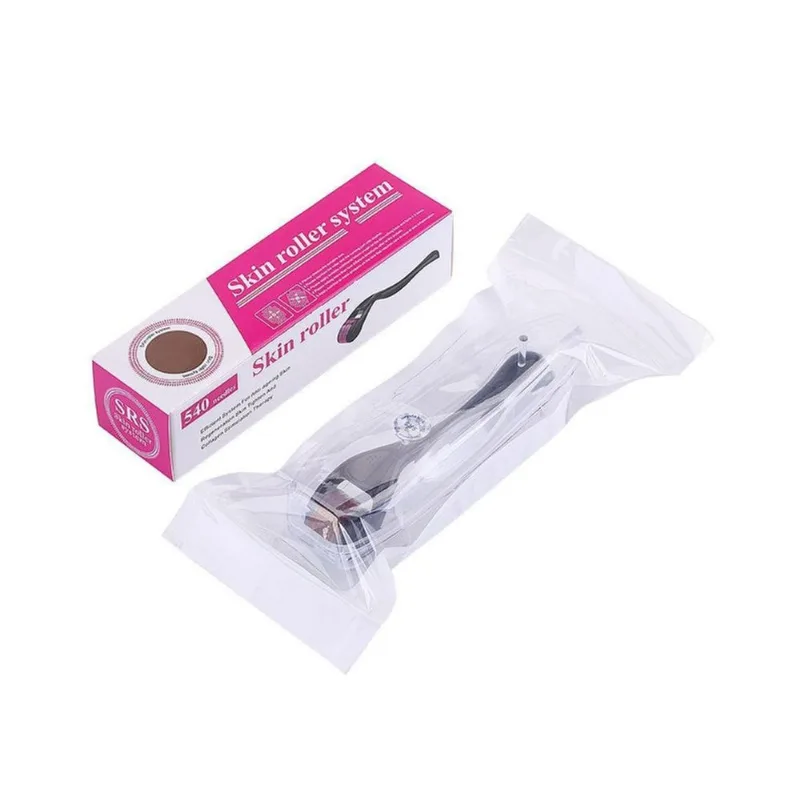 Derma Roller 540 Agulhas 1.0mm Estria Barba Facial