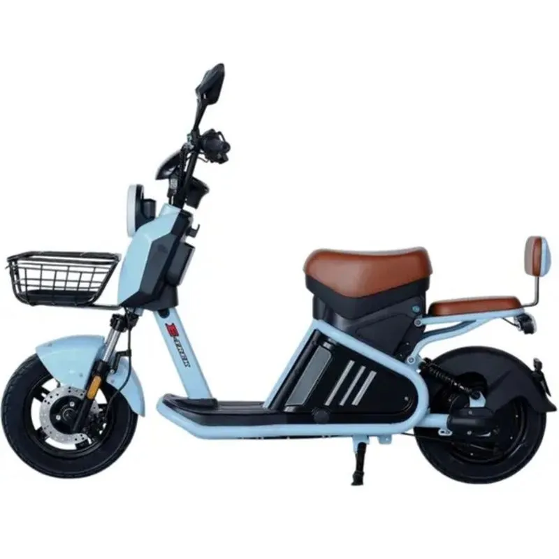 Scooter Eletrica Duos E Trek 1000w Lithium Azul Bebe Duos Bikes