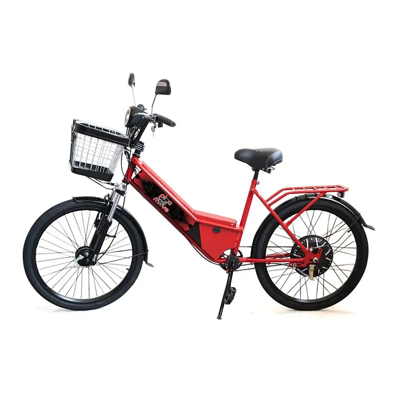 Bicicleta Eletrica New Street 800w Vermelha Plug And Move