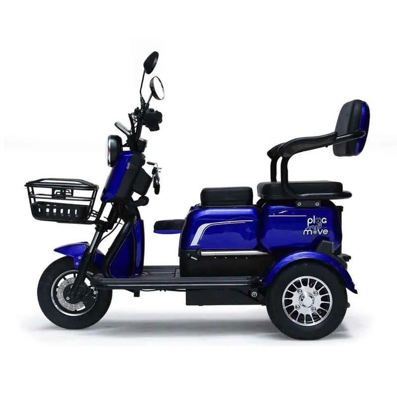 Triciclo Eletrico - New Smart Pam 1000w Lithium - Azul - Plug And Move