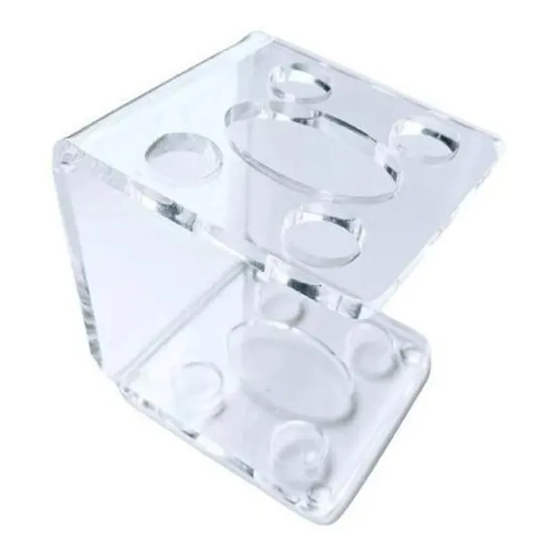 10x Suporte Para Escova E Pasta De Dentes De Acrílico Crist